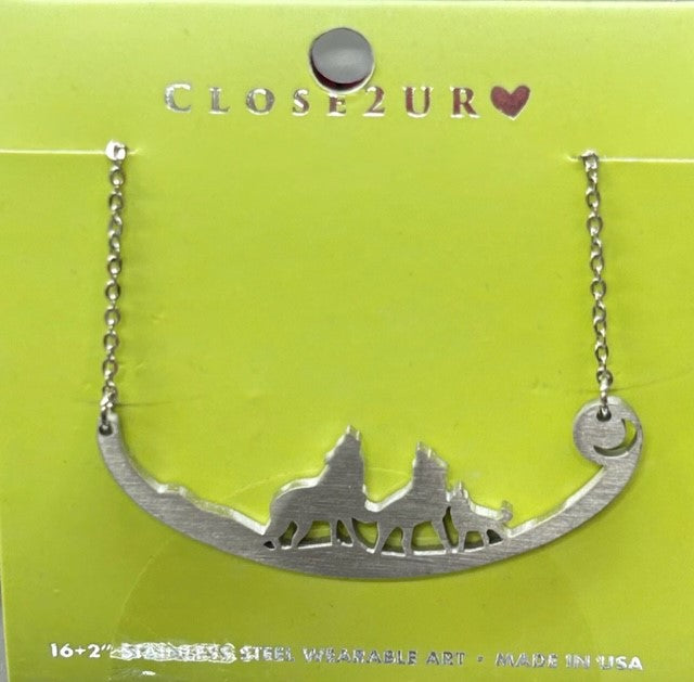 Wolves Necklace