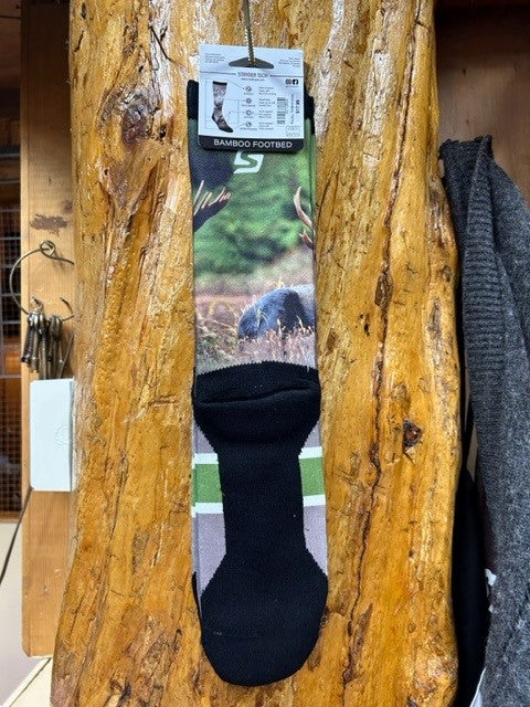 Yellowstone Moose Green Socks