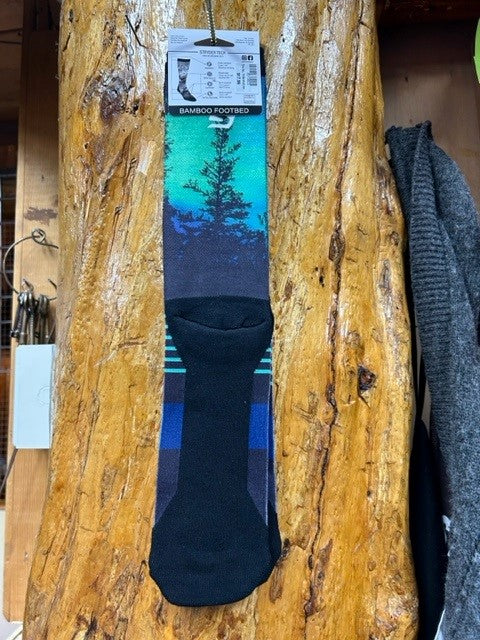 Yellowstone Bigfoot Northern Lights Socks