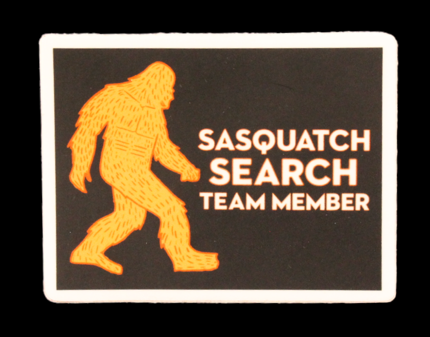 Sasquatch Search Team Member Sticker