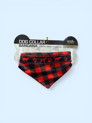 Buffalo Plaid Bandana For Dogs.                    HOU0911