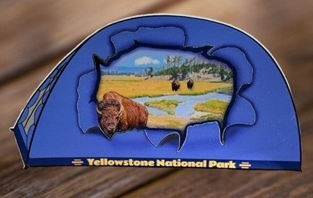 Tent Bison Sticker