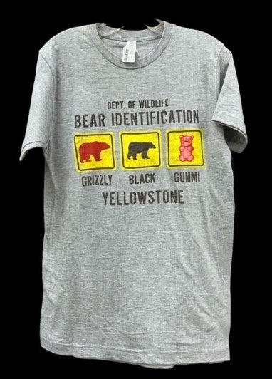 Grey Kids Gummi Bear Crossing Tee Shirt