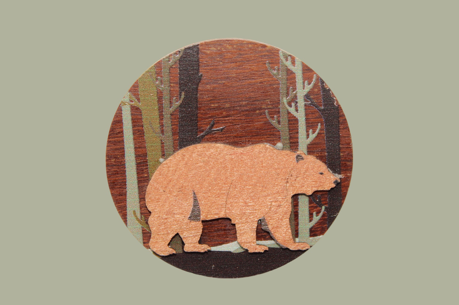 Bear Round Magnet            #6181401