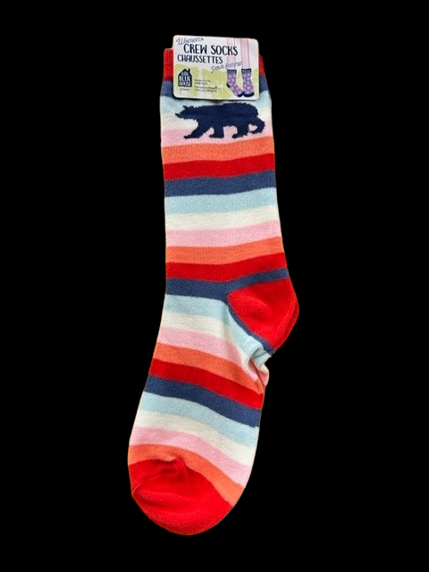 Cute Stripe Bear Socks