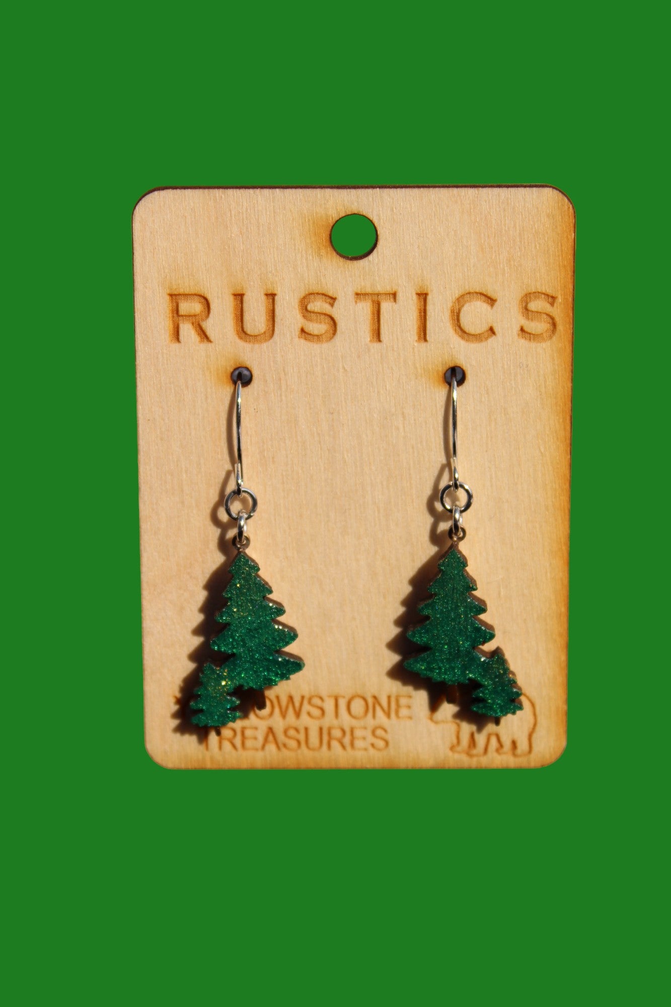 Pine Tree Earrings           #R03ER
