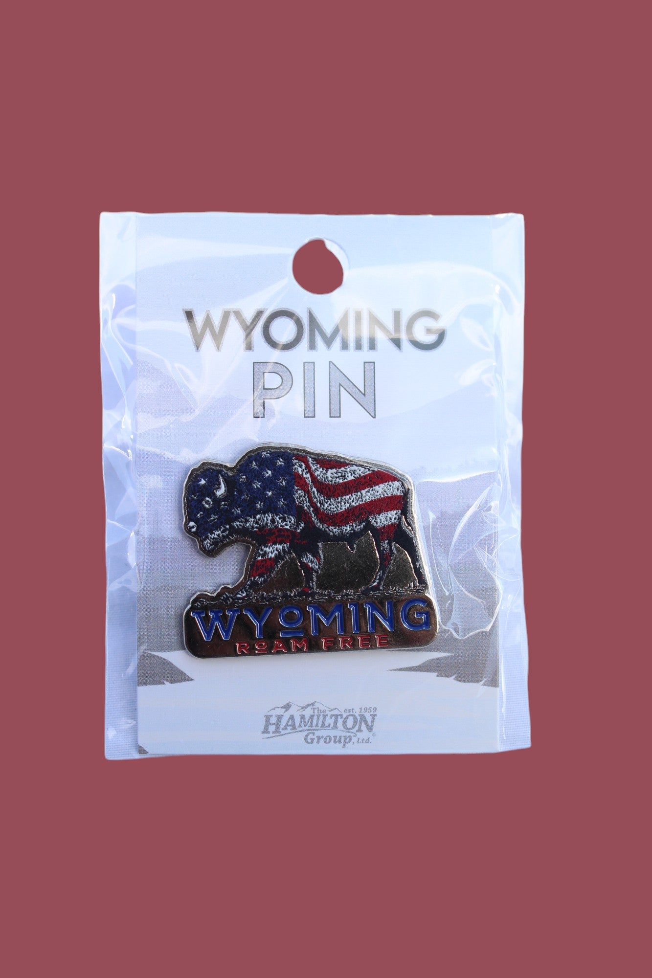 WY USA Buffalo Pin