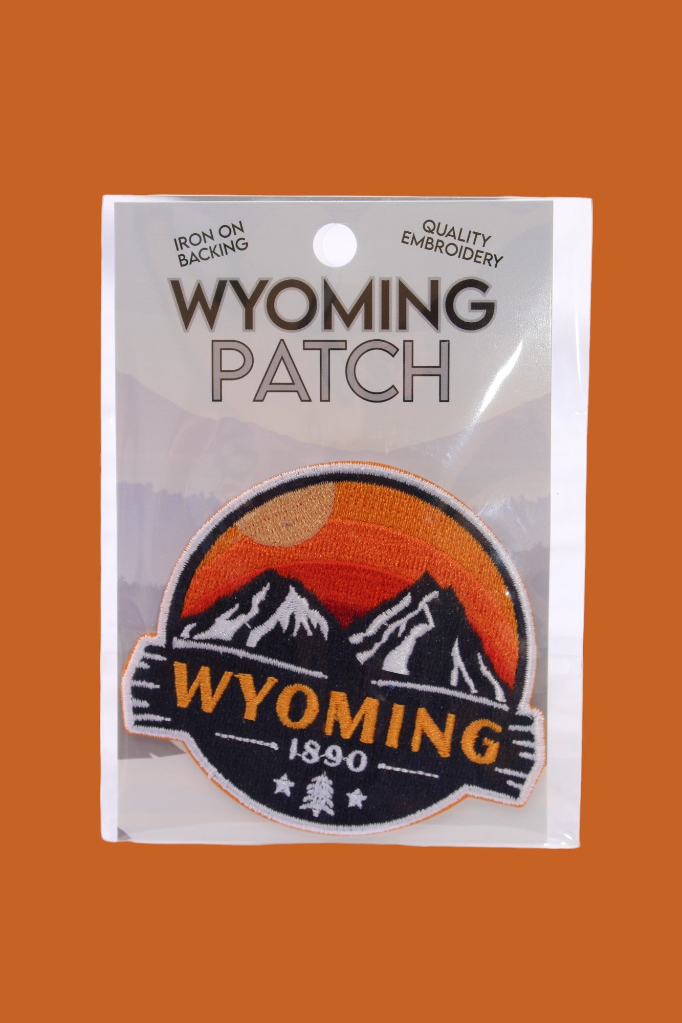 WY Mountains Circle Patch        895-9952