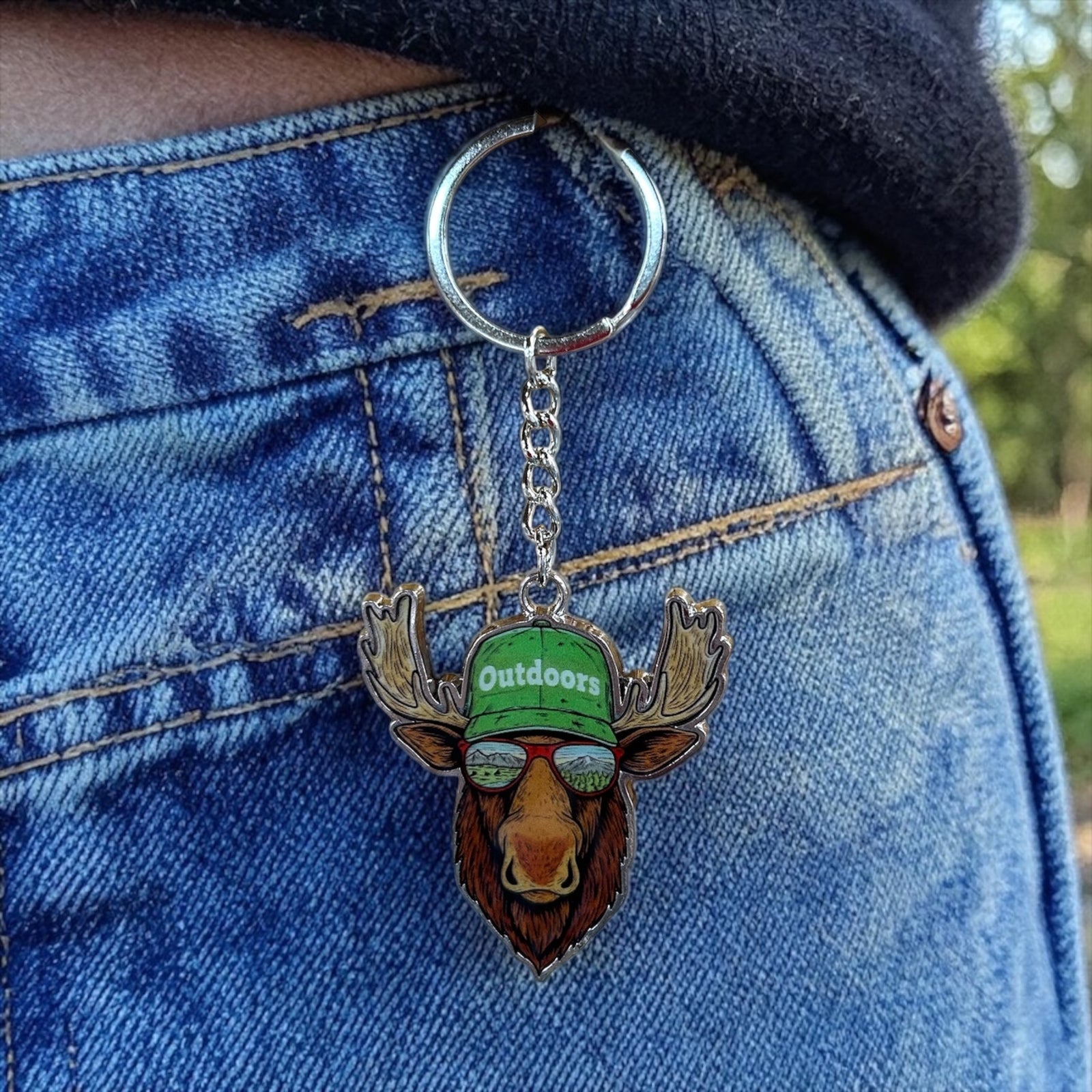 Outdoors Moose Keychain             GFT0238