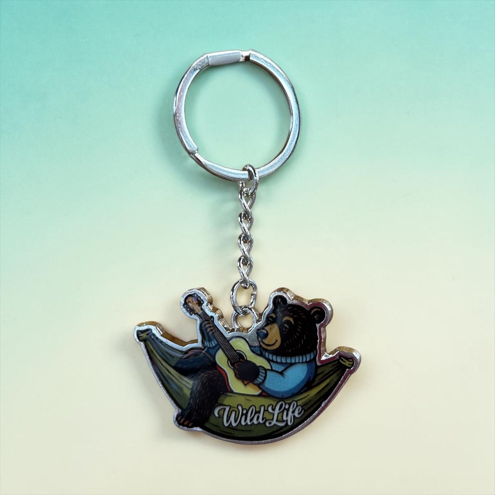 Bear in Hammock Keychain             GFT0268
