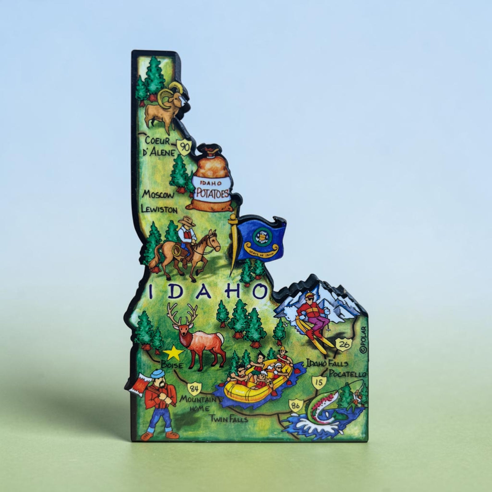 Idaho 3D Map Magnet           GFT0407ID