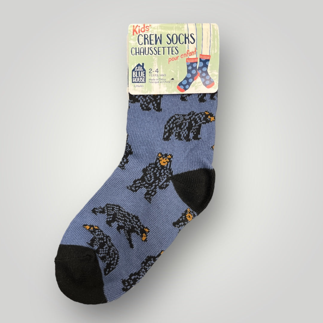 2-4 Wild Bears Socks