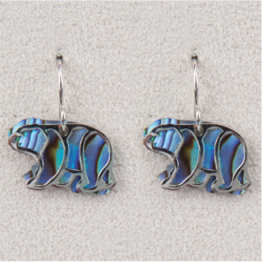 Bear Filigree Earrings or necklace