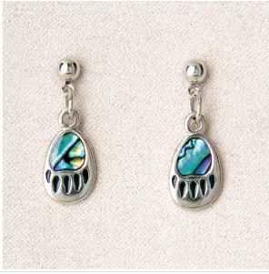 Bear Paw Dangle Earrings or Necklace