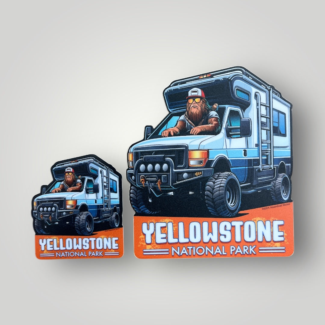 Sasquatch Camper Sticker