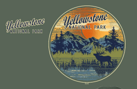 Engraver's Dome T-Shirt                                   #YNP 66351.14/66363.6