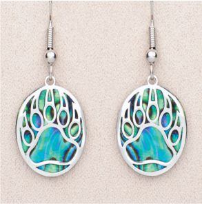 Filigree Bear Paw Earrings or Necklace