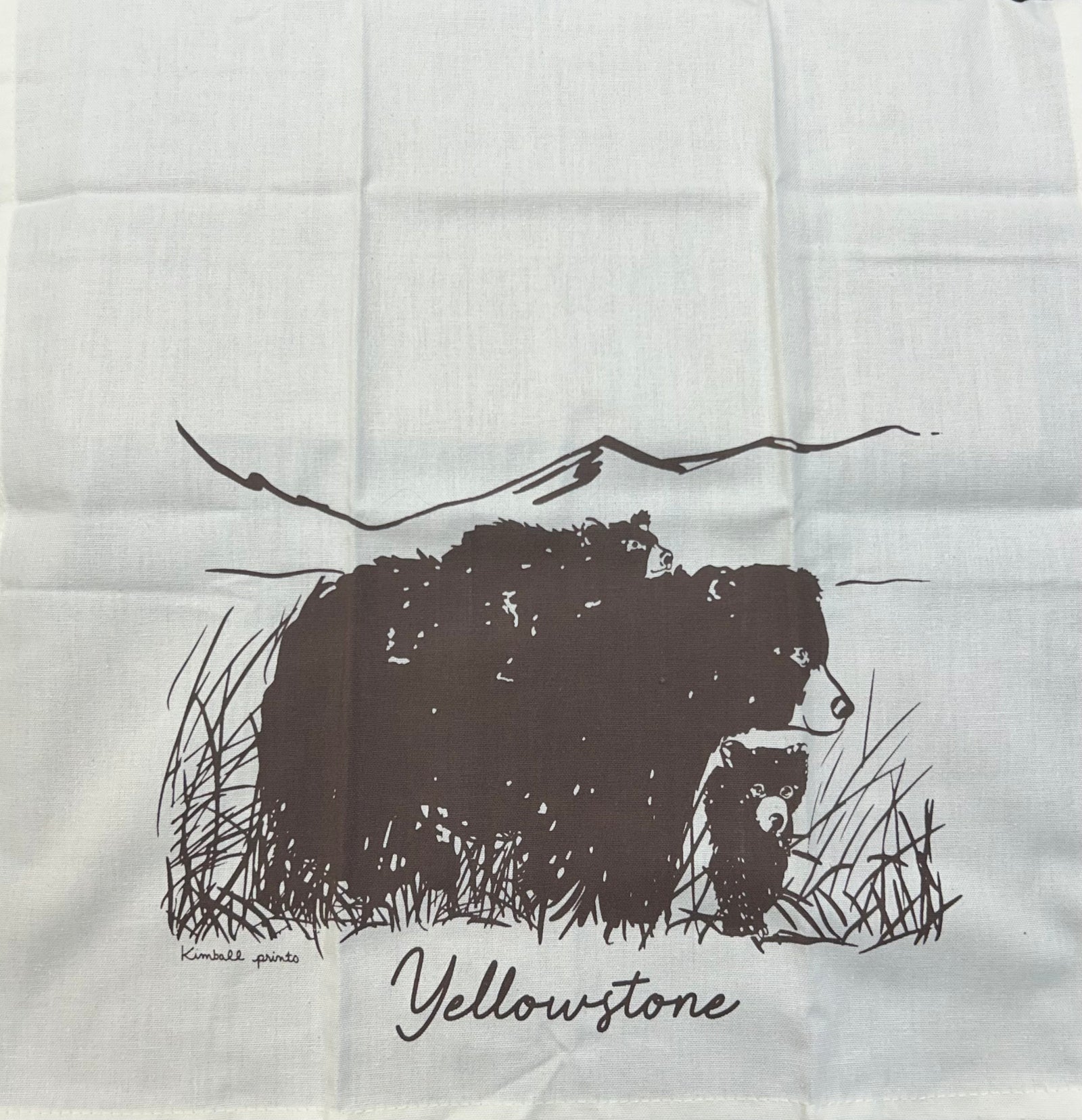 Mama Bear w/Cubs Tea Towel