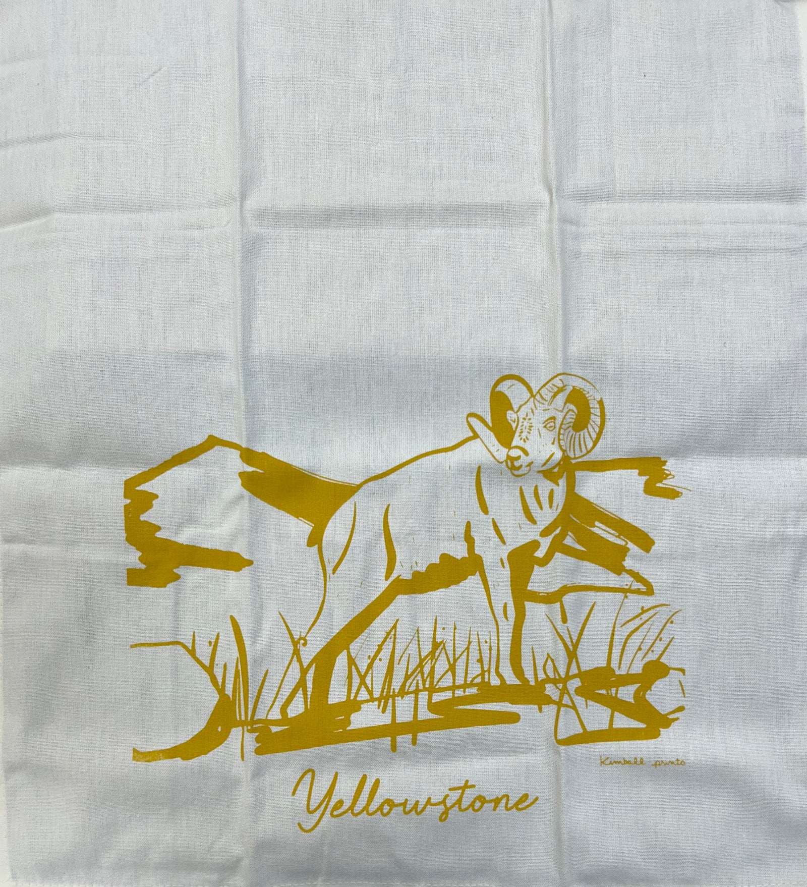 Big Horn Sheep Tea Towel