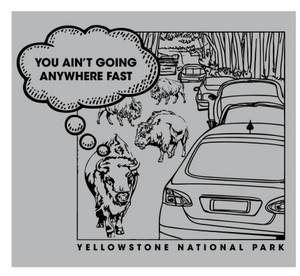 Grey Bison Traffic T-Shirt