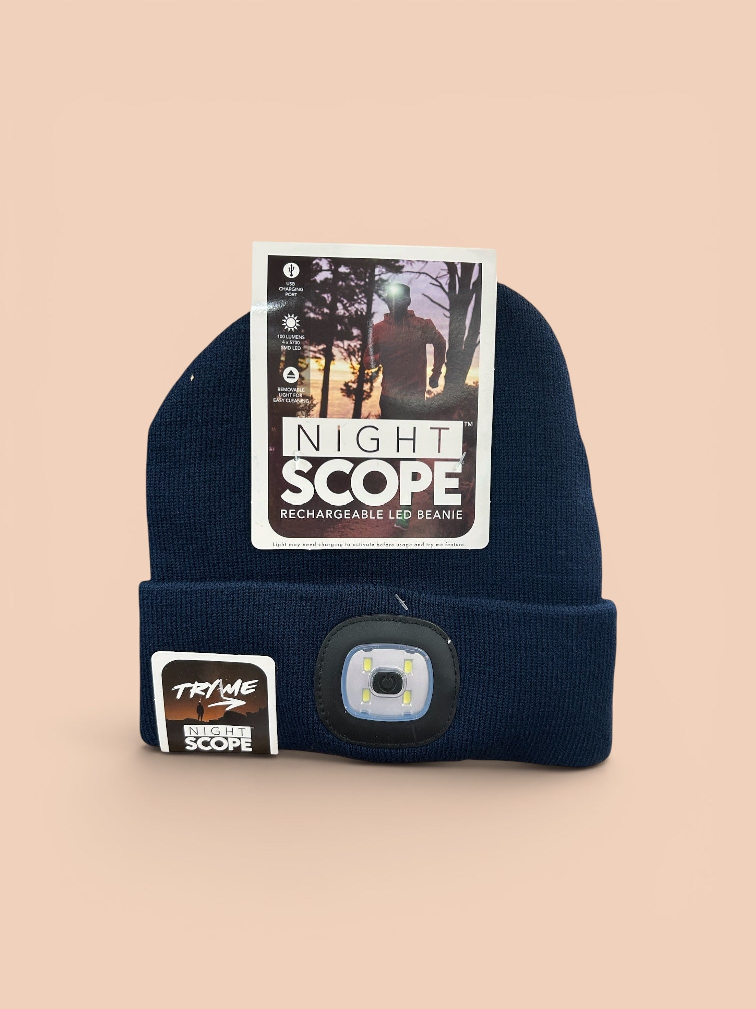 Navy Rechargeable LED Beanie                   NGTS-NVY
