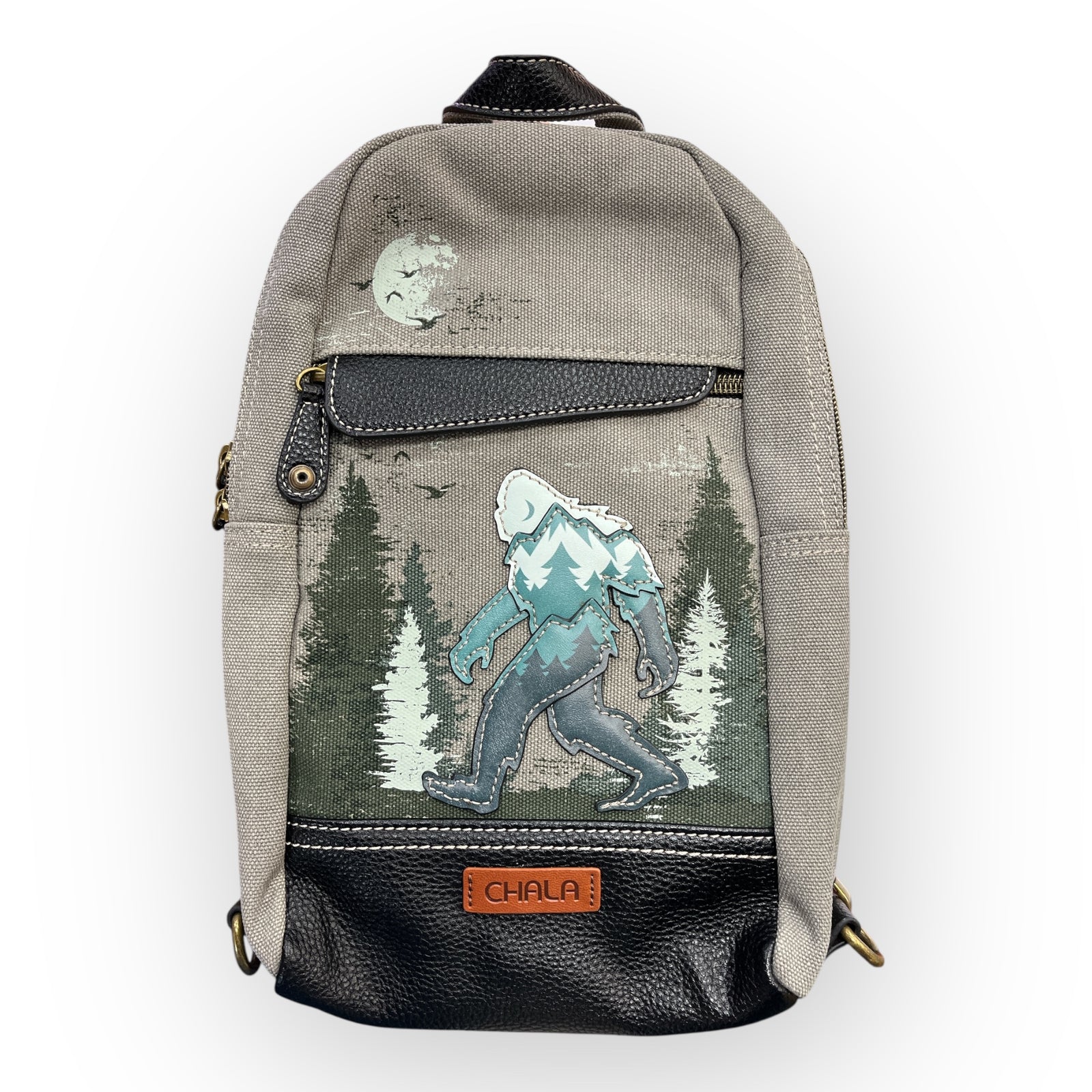 Gray Bigfoot Canvas Sling Bag                      N940BFT5