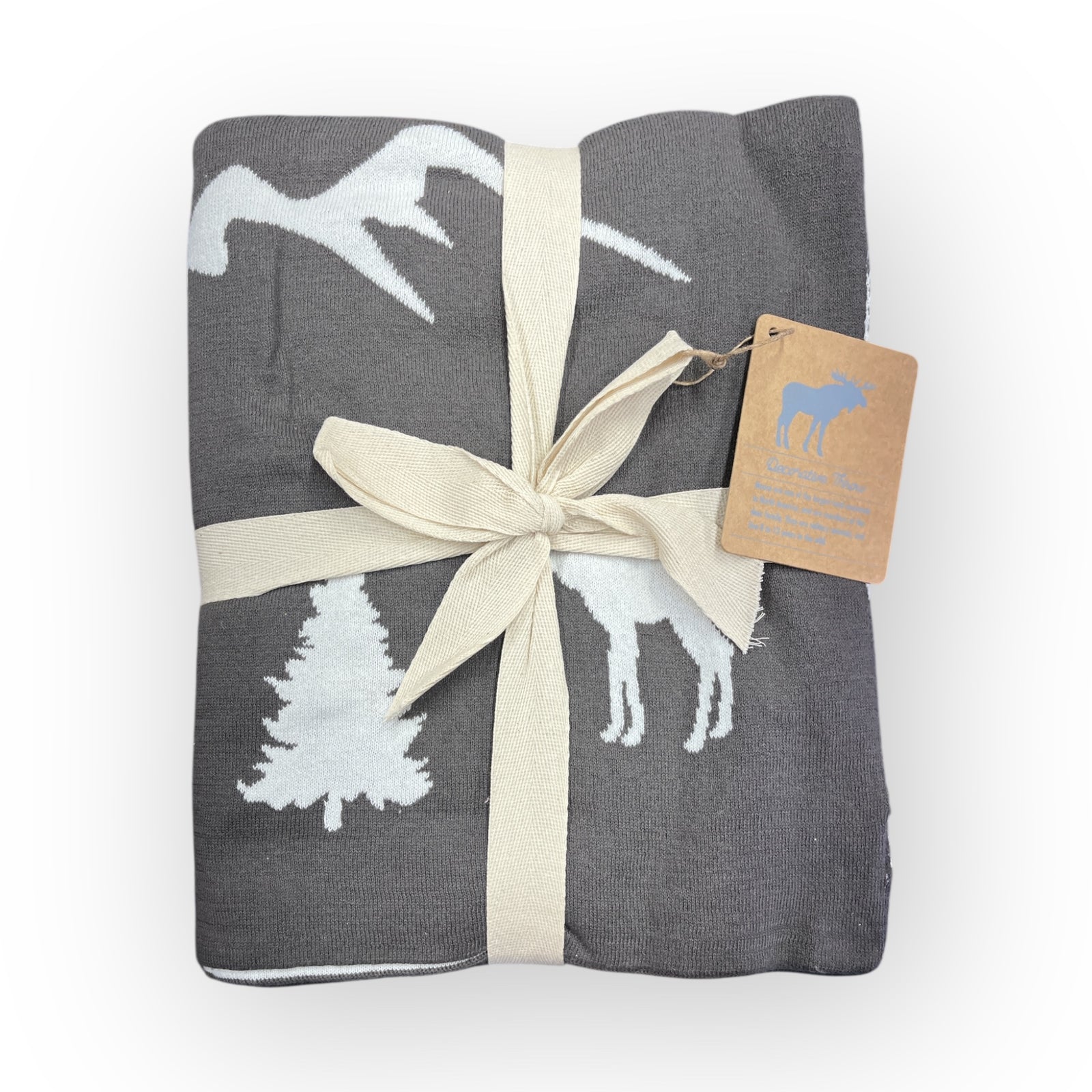 Moose Tree and Mountain Blanket         #8844