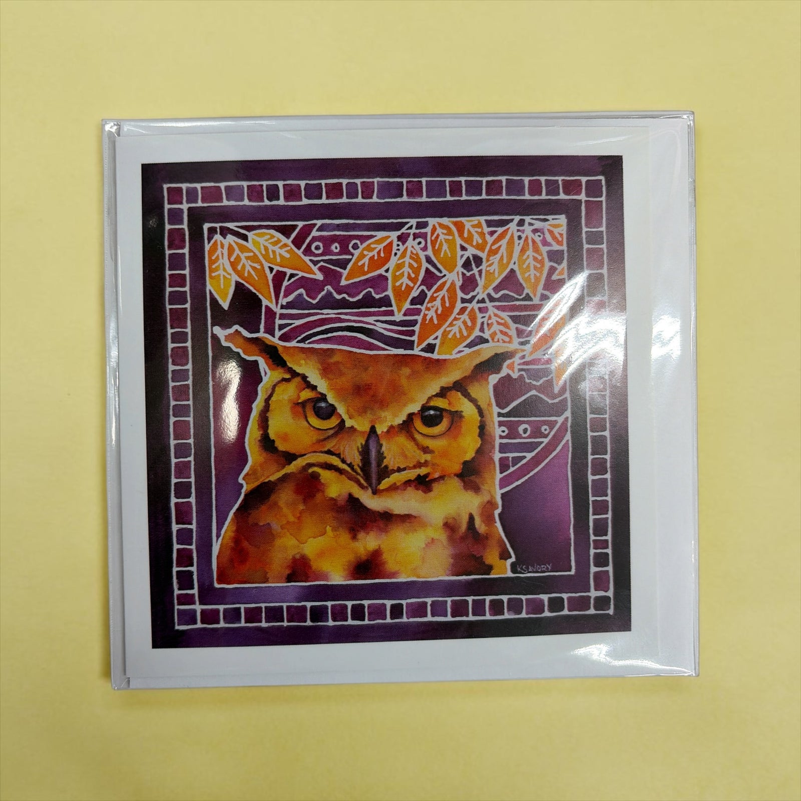 Golden Stare Greeting Card