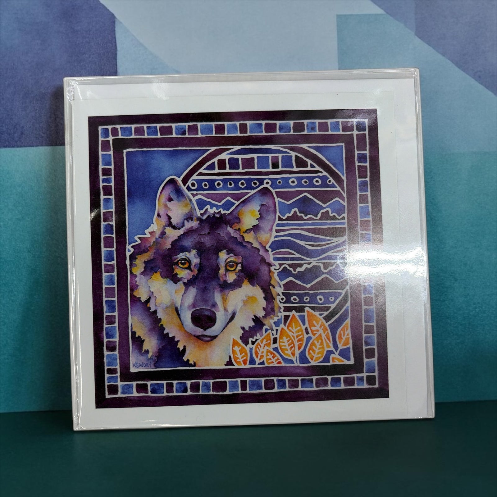 Purple Gaze Greeting Card