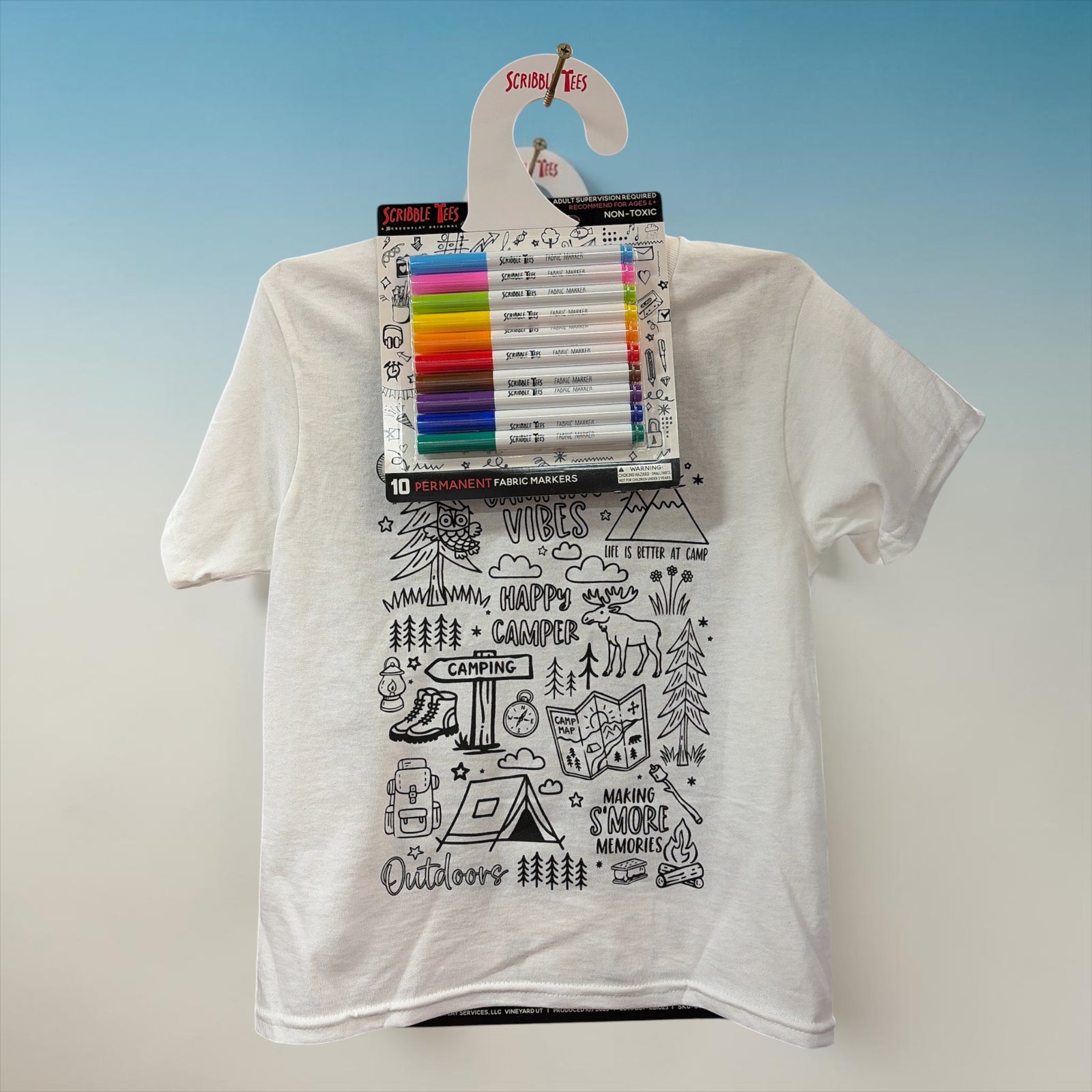 Yellowstone Camping Vibes Scribble Tee