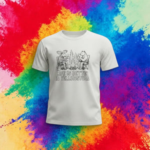 At Camp In Yellowstone Scribble Tee