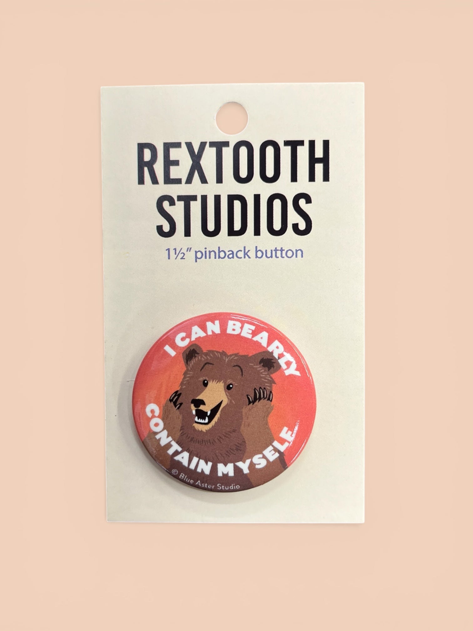 I Can Bearly Contain Myself Button