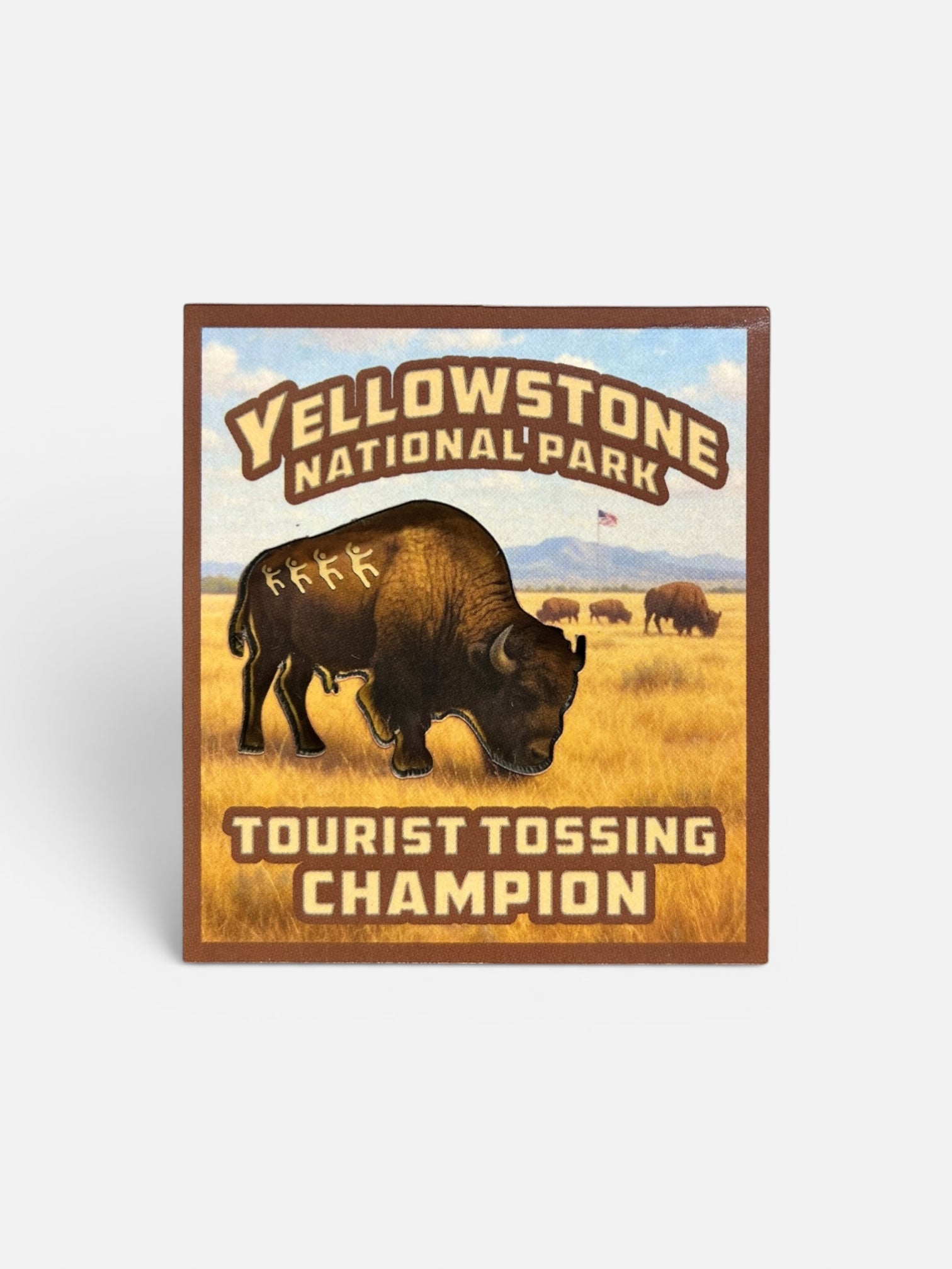 Tourist Tossing Champ Magnet              #895-1300