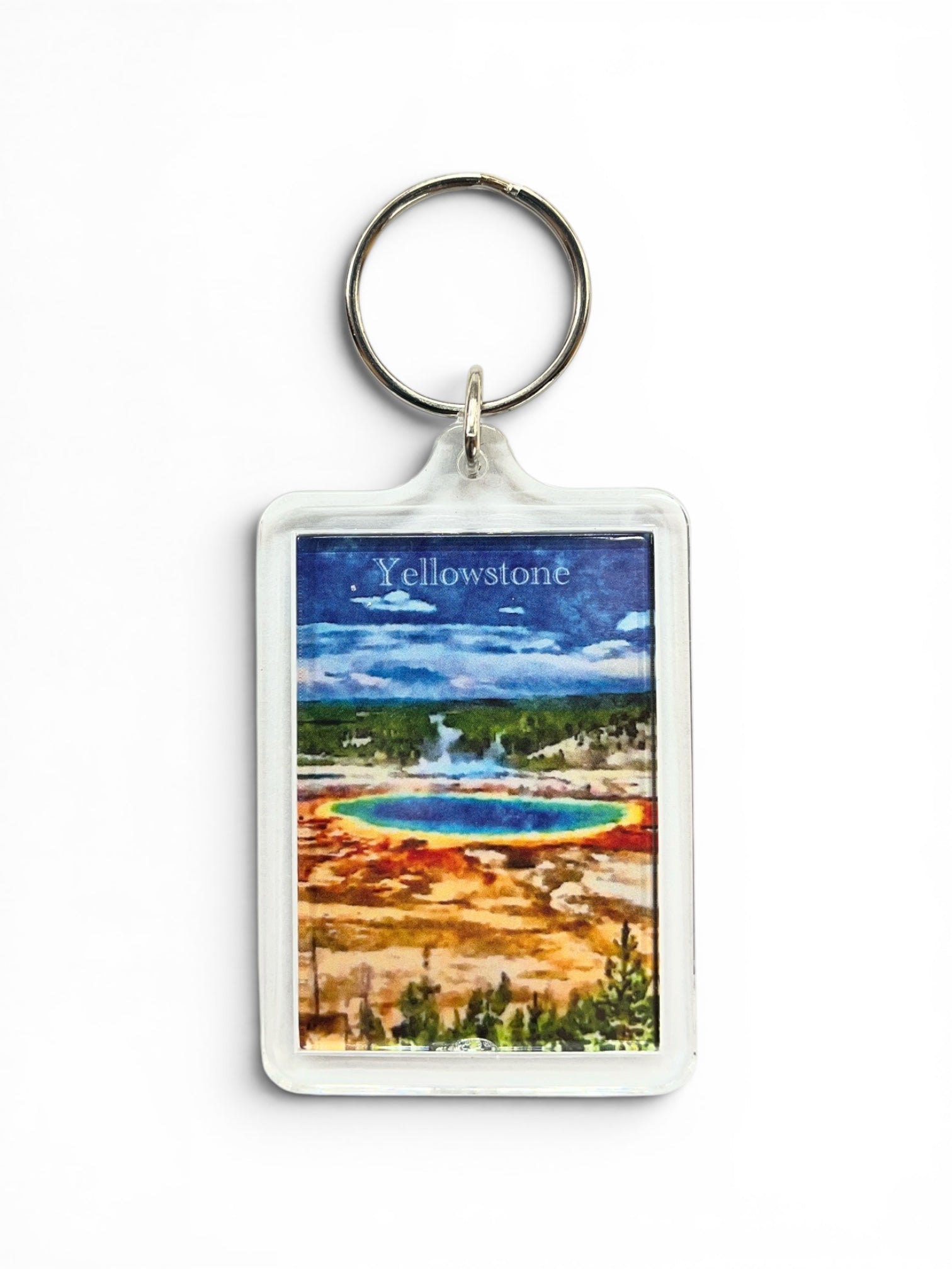 Yellowstone Rectangular Keychain