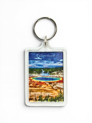 Yellowstone Rectangular Keychain