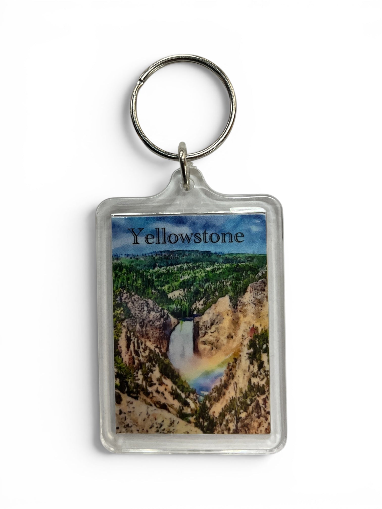 Yellowstone Rectangular Keychain