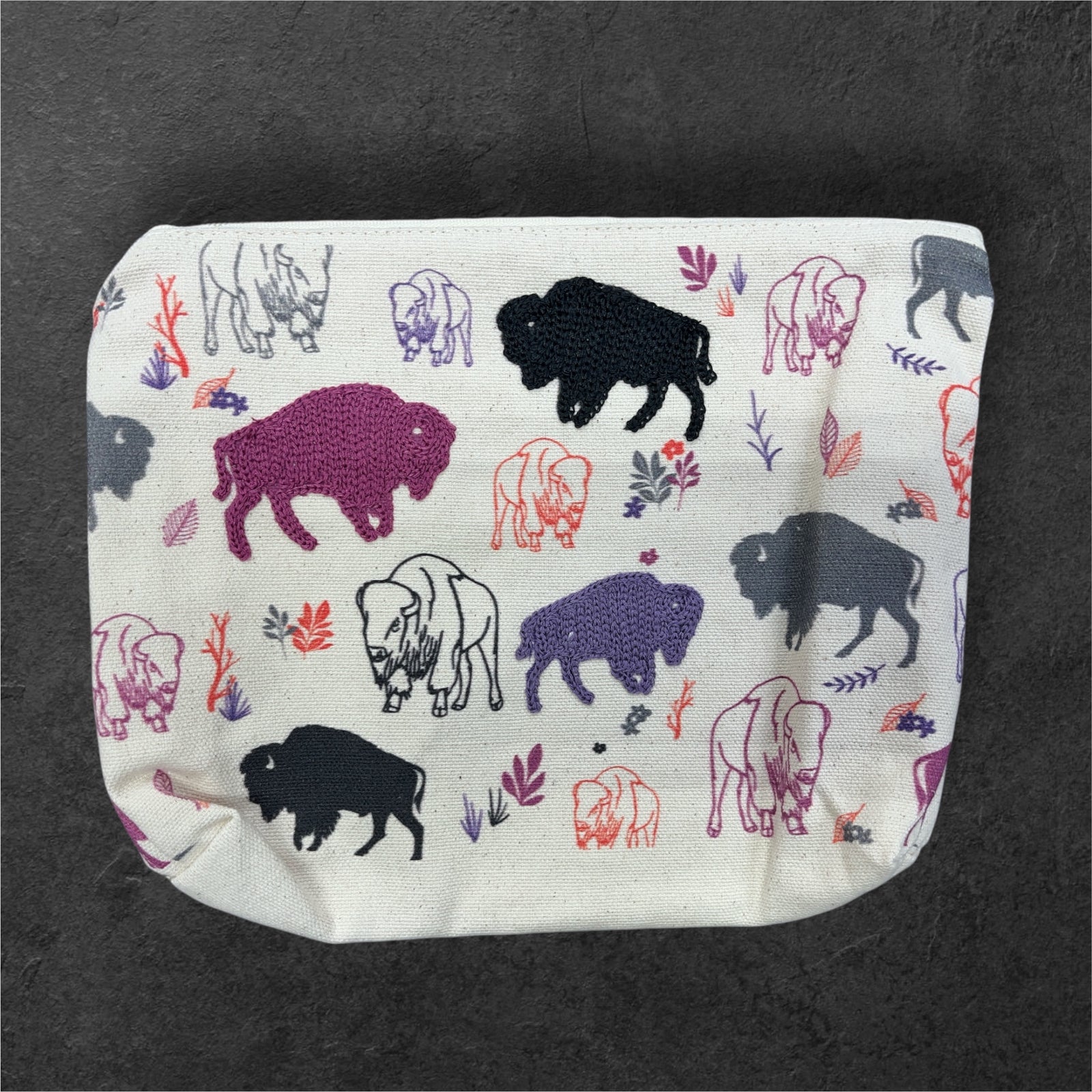Embroidered Buffalo Pouch        #05315