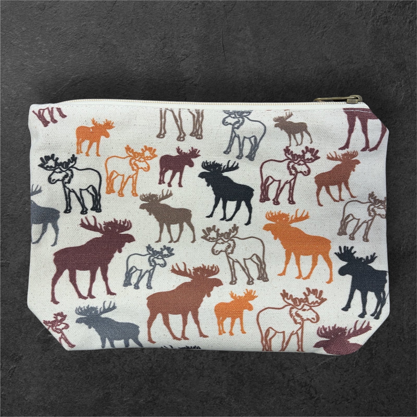 Embroidered Moose Pouch                        #05360