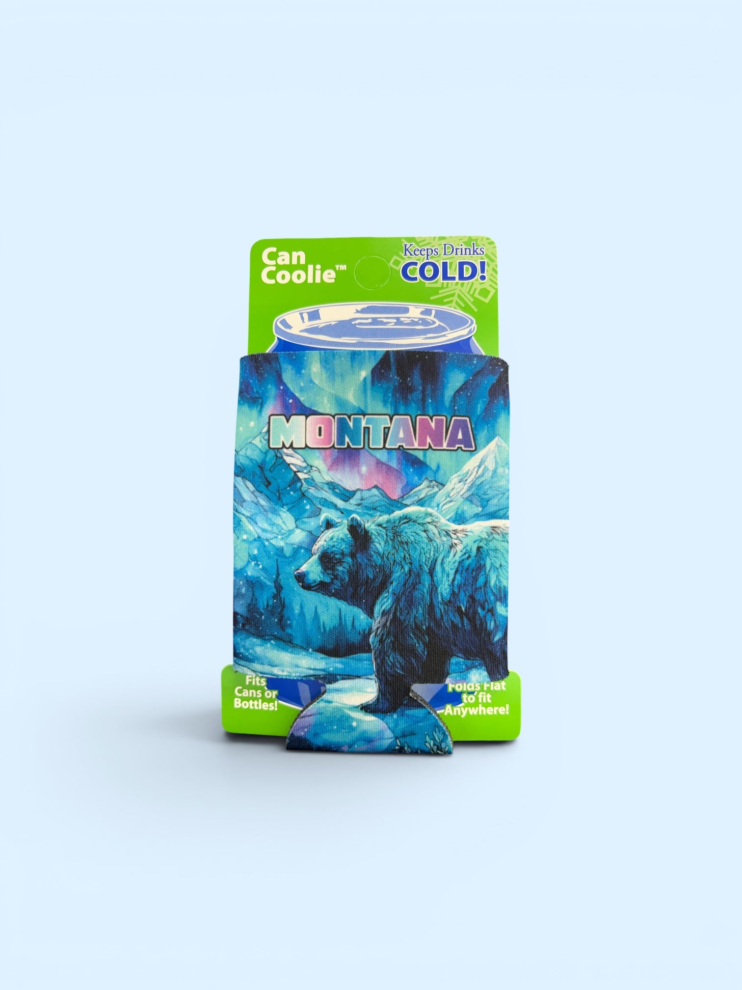 MT Grizzly Northern Lights Can Cooler           #160-1312