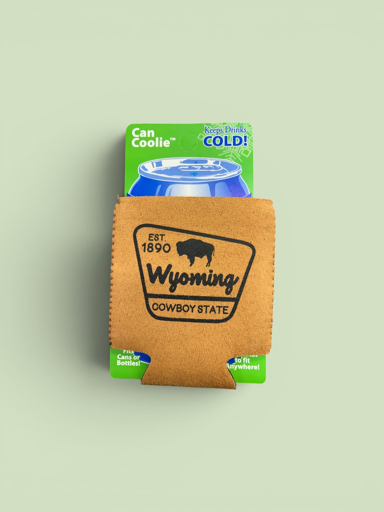 WY Suede Hex Can Cooler           #160-1314