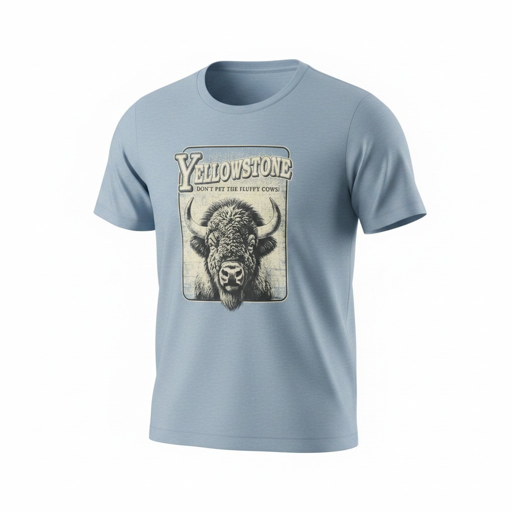 Headline Icon Bison T-Shirt                              #29633 YEL 68876.15