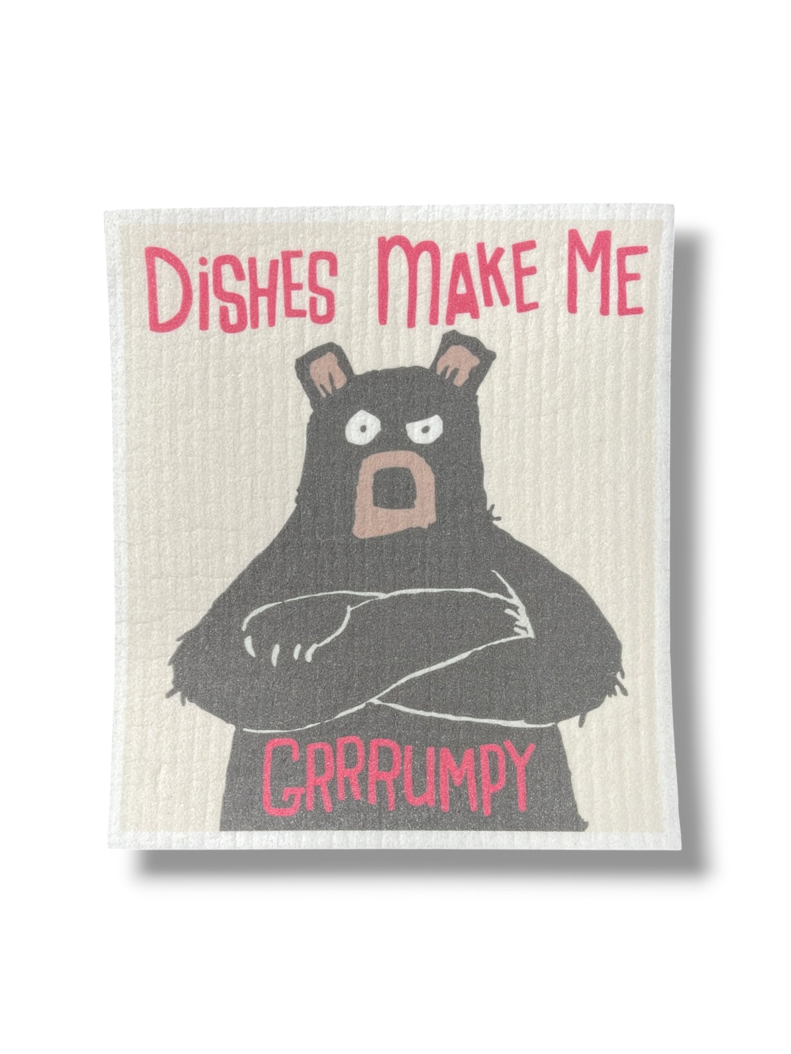 Dishes Make Me Grumpy Swedish Dishcloth