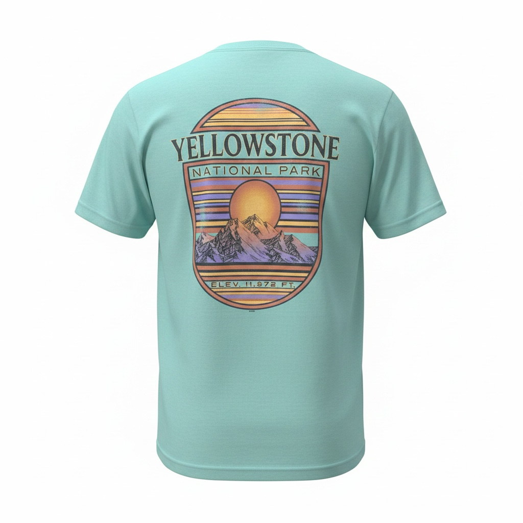 YNP Orchid Mountain Oval T-Shirt                              #SF/SB19013