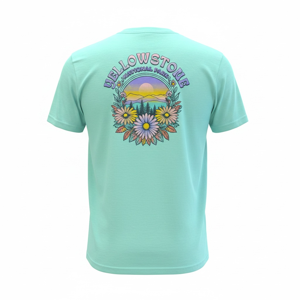 Mountain Daisy Floral YNP T-Shirt                                     #SP/SB19041