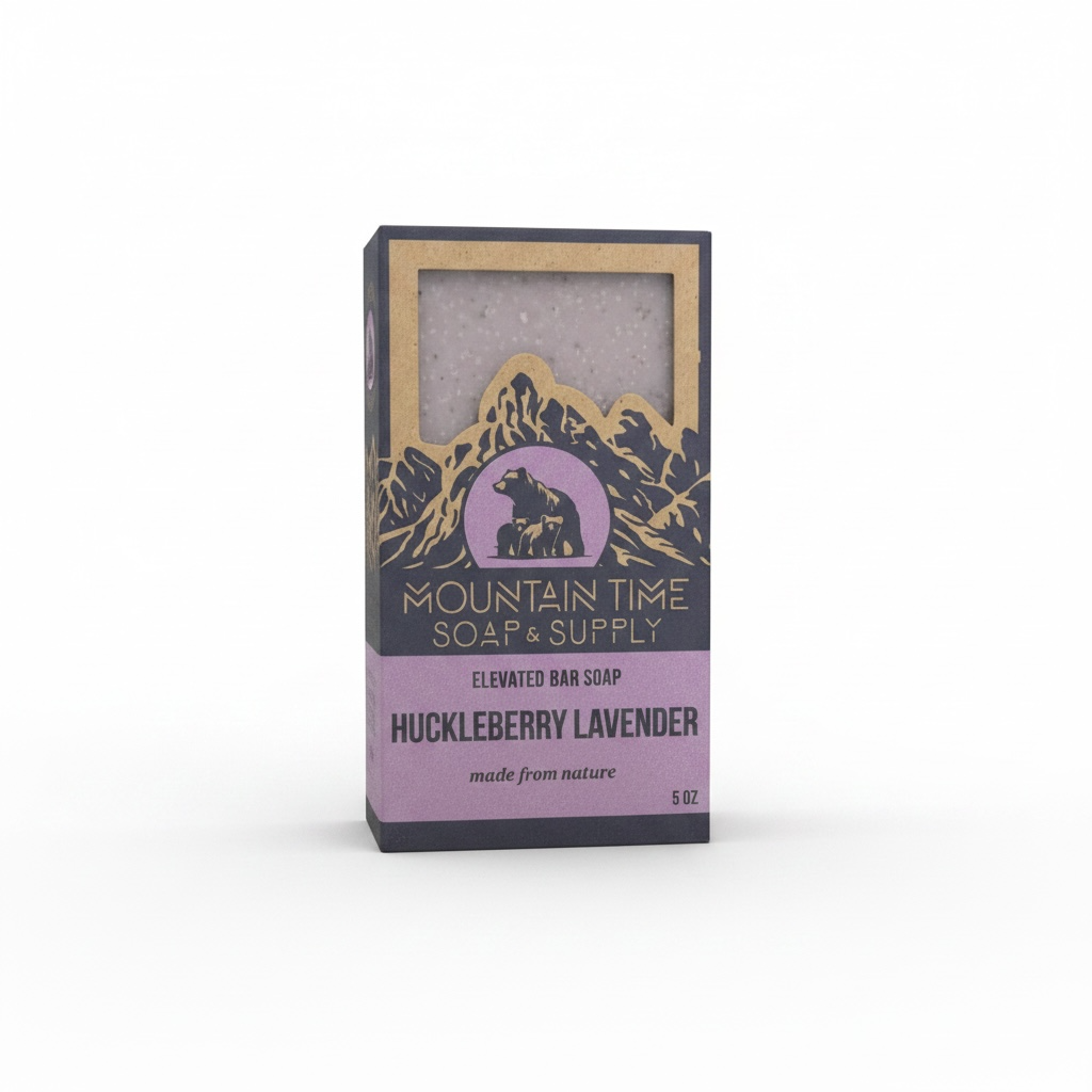 Huckleberry Lavender Bar Soap                             #HCKLBRRY