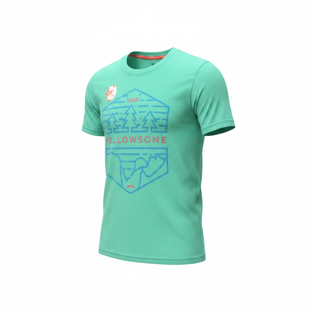 Green YNP Trees Shirt