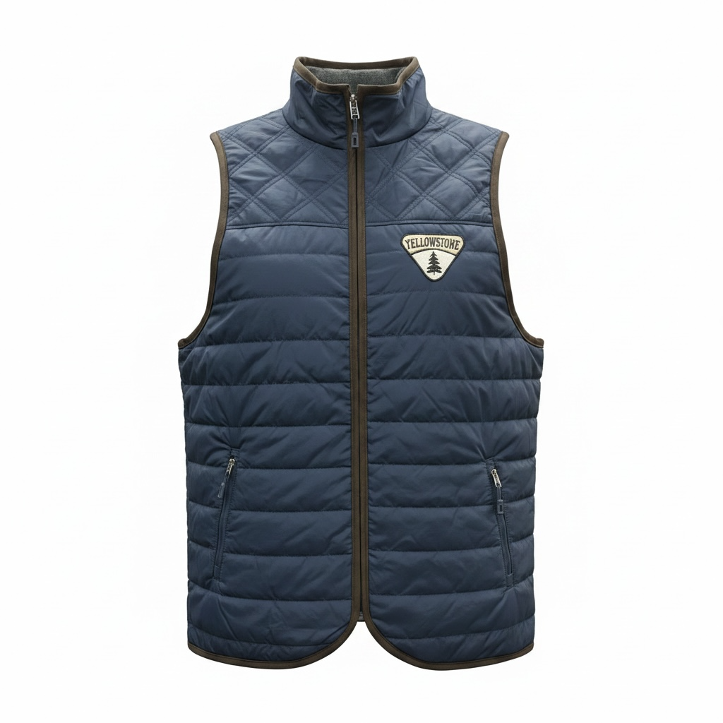 Navy Puffer Vest                                                                    B8710_-Navy