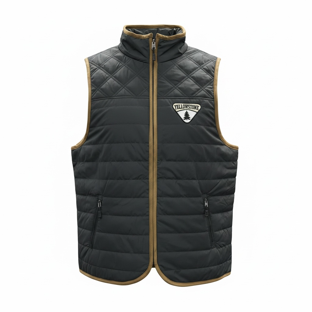 Steel Puffer Vest                                                                    B8710S-STEEL