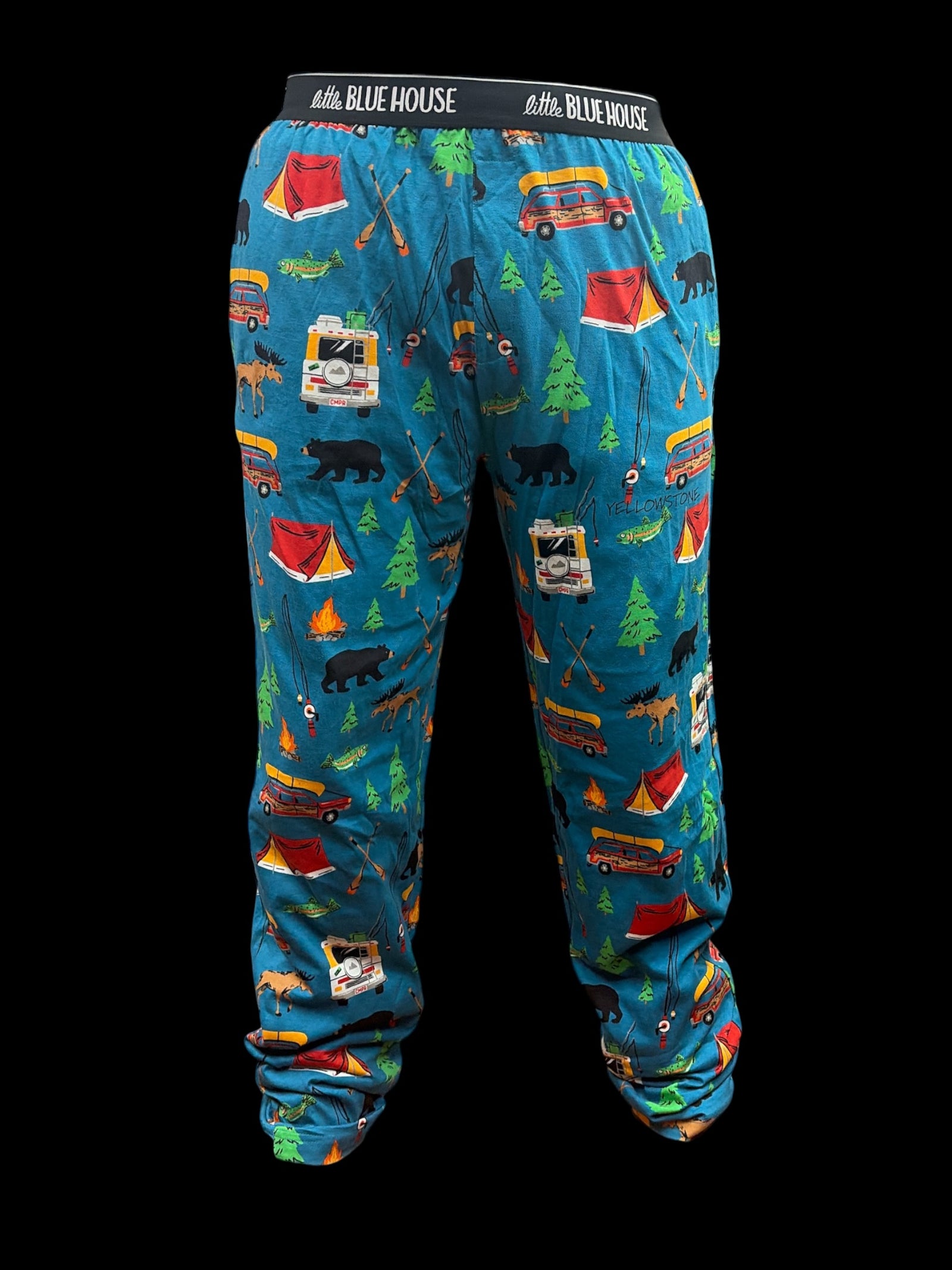 Retro Camping Men’s Jersey Pajama Pants