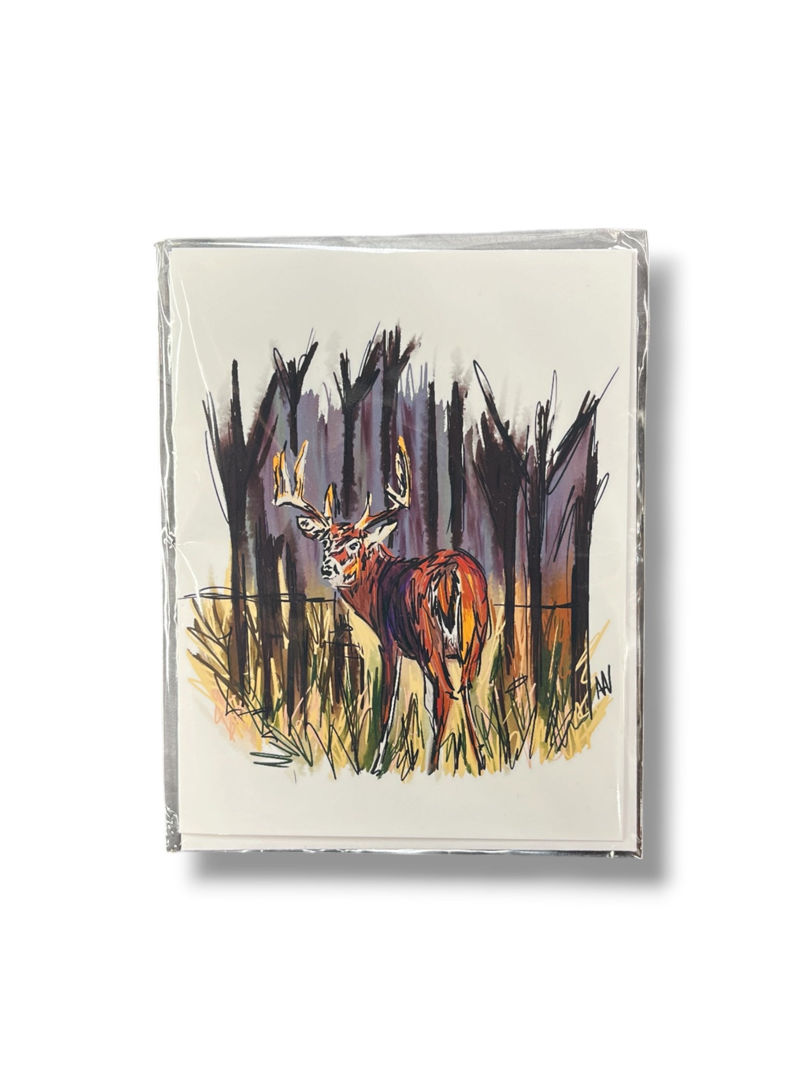 Deer In Woods Card